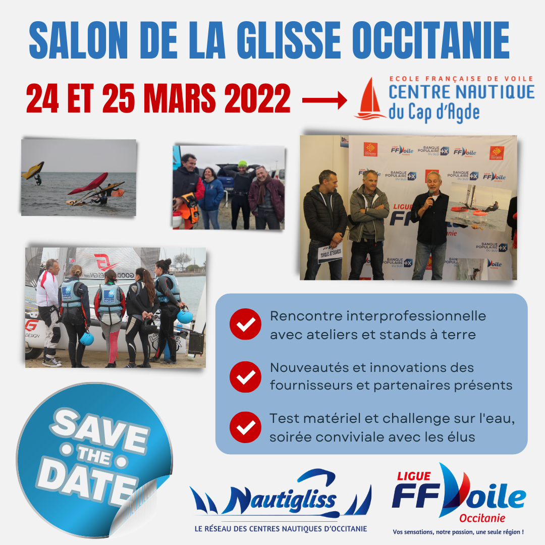 You are currently viewing Salon de la Glisse Occitanie – 24 et 25 mars 2022 au Centre Nautique du Cap d’Agde
