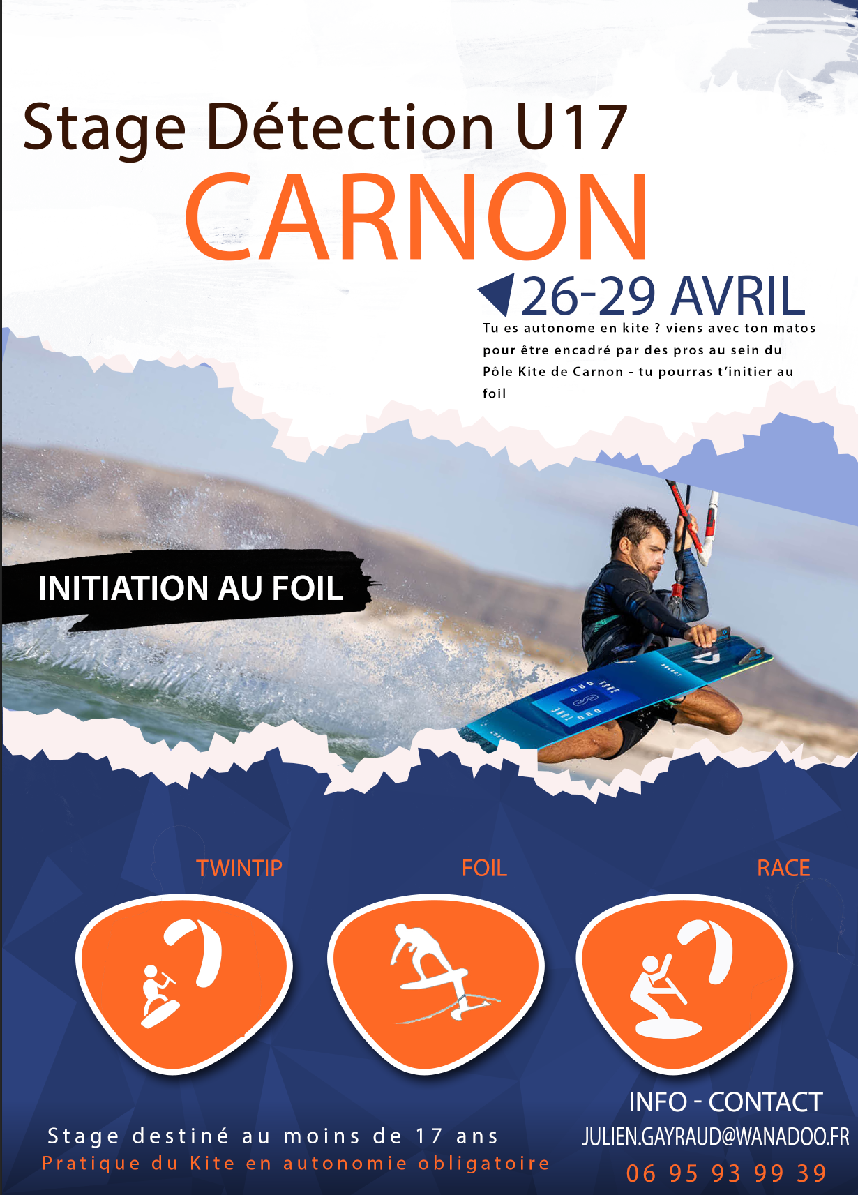 informations sur le stage de détection kite