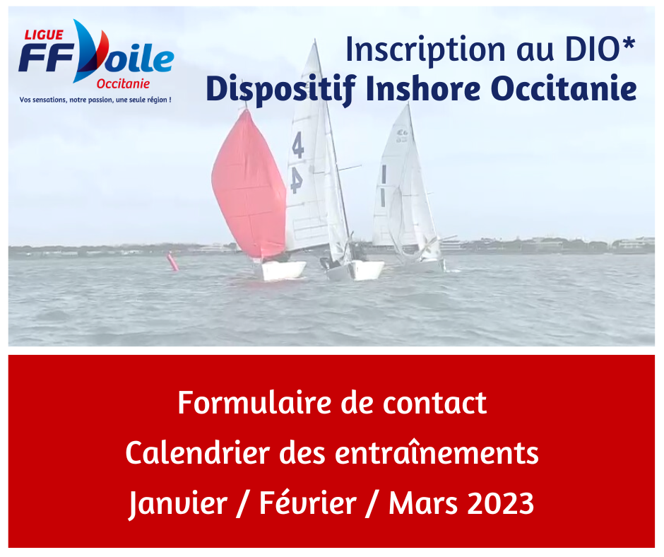 Dispositif Inshore Occitanie – calendrier des entraînements 2023