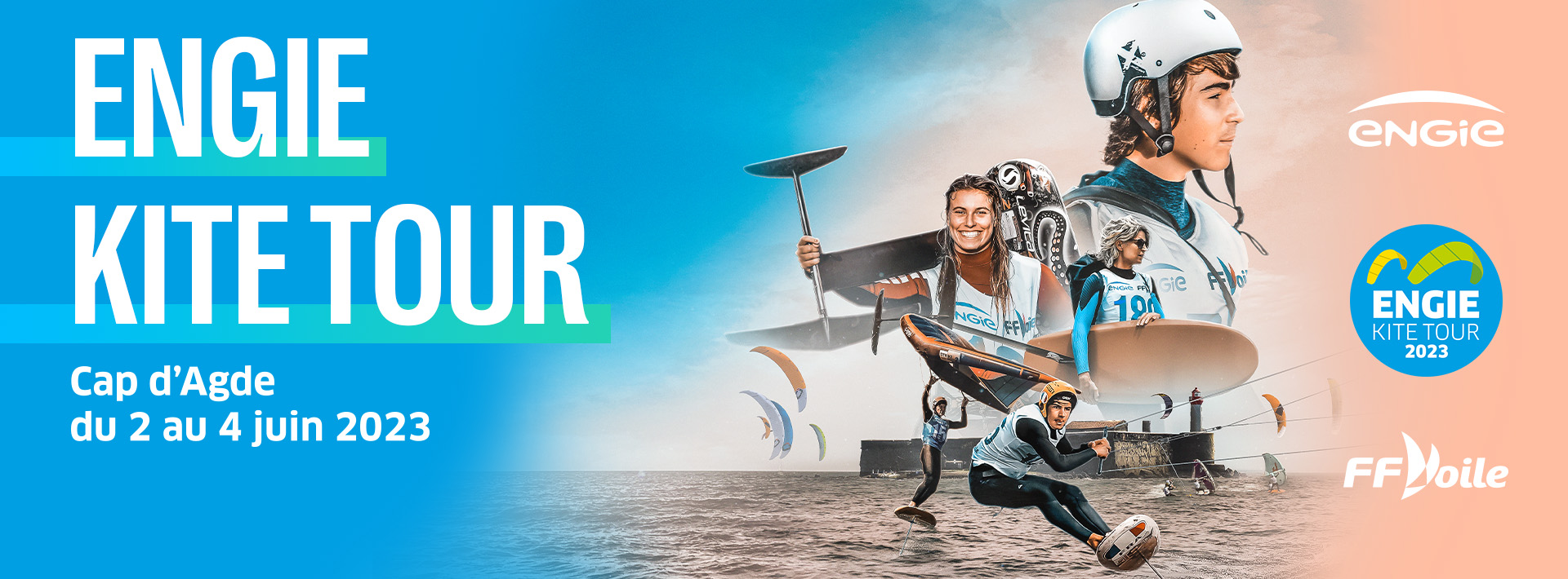 You are currently viewing Engie Kite Tour au centre nautique du Cap d’Agde