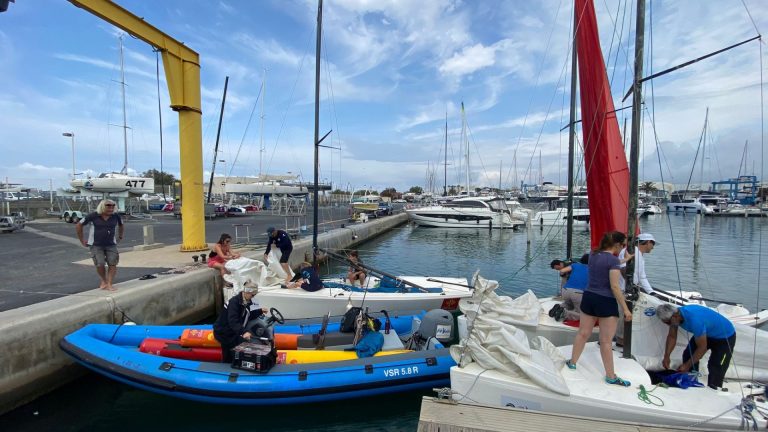 préparation des bateaux