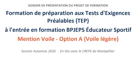 You are currently viewing Pré formation Tests d’Exigences Préalables à Mèze