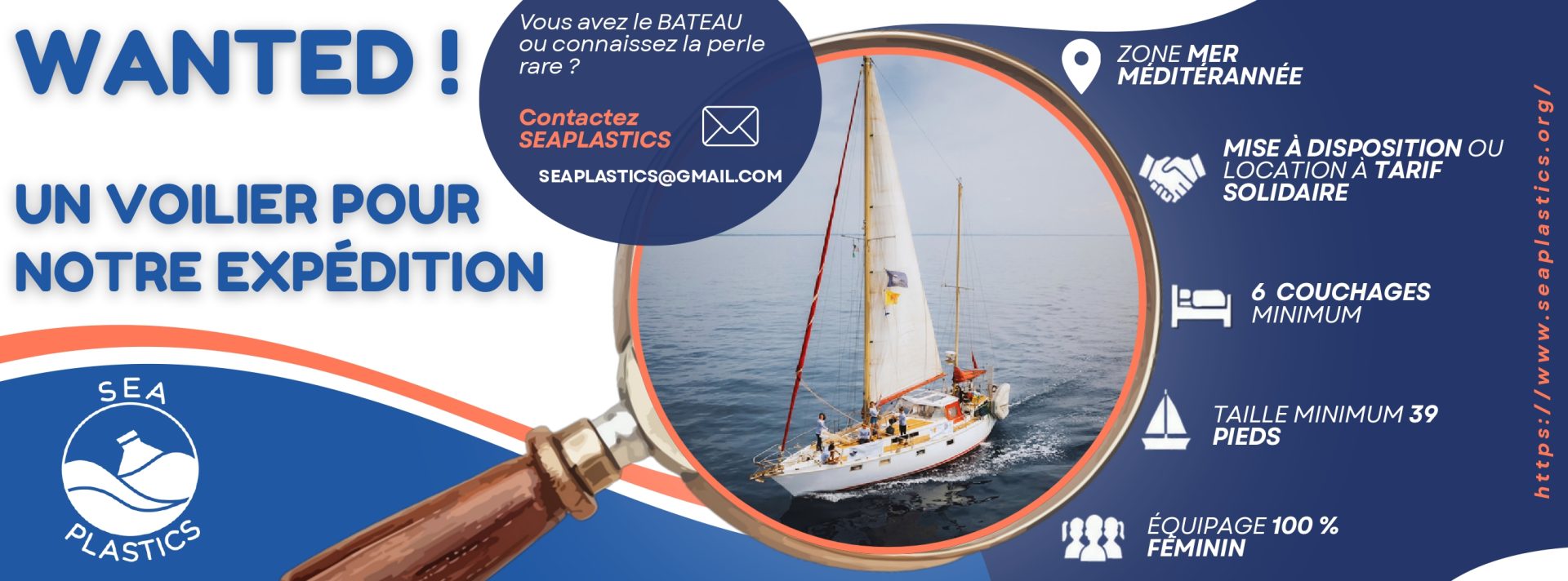 You are currently viewing SEA PLASTICS : à la recherche d’un voilier pour l’expédition 2027